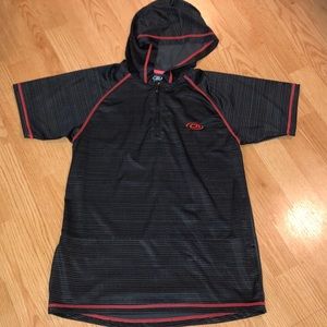 CB Active hooded short sleeve shirt pockets